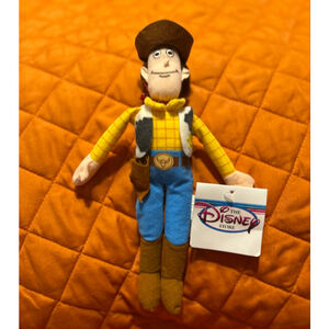 NWT Disney Store Woody Toy Story Bean Bag Plush Animal 9”